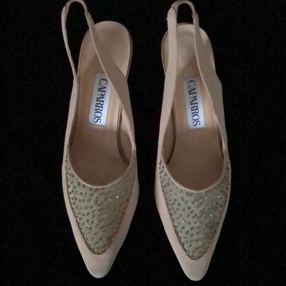 caparros beaded shoes